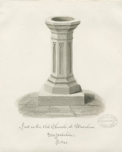 Burslem - Font at St. John