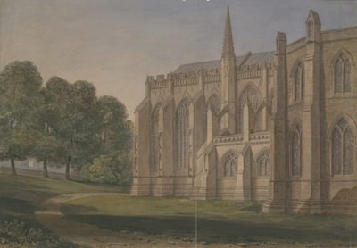 Lichfield Cathedral - North North West View by John Buckler
