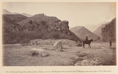 View looking up gorge from below Sultan Tarra, showing Ali Musjid by John Burke
