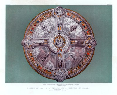 Shield Presented to the Prince and Princess of Prussia. 19th Century by John Burley Waring