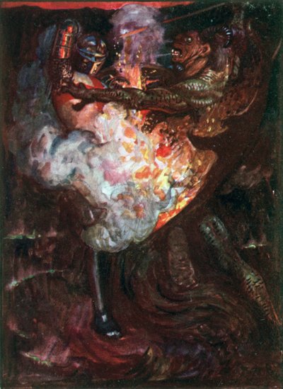Christian Fights with Apollyon by John Byam Liston Shaw