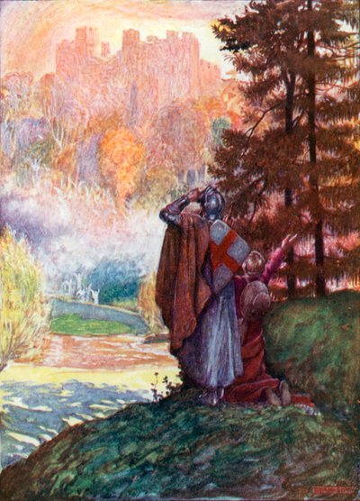 Christian and Hopeful Come in Sight of the Celestial City by John Byam Liston Shaw
