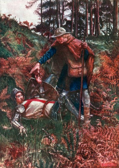 Faithful Helps Christian Up After His Fall by John Byam Liston Shaw
