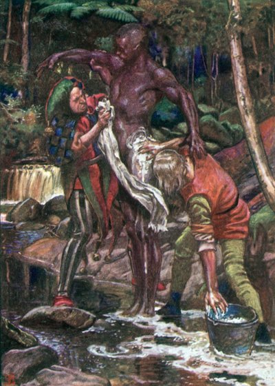 Fool and Want-Wit Washing the Ethiopian by John Byam Liston Shaw