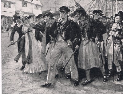 Naval Mutineers Ashore, illustration from 