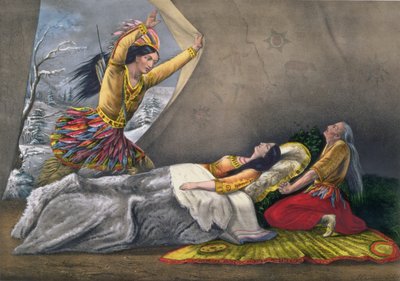 The Death of Minnehaha, Engraved and Published by Currier and Ives, 1867 by John Cameron