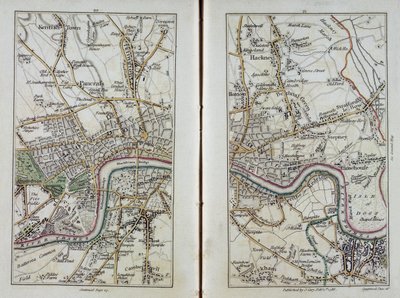 Map of East London, plates 20-21, from 