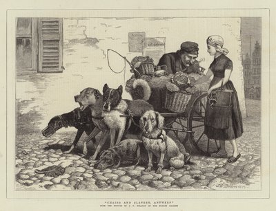 Chains and Slavery, Antwerp by John Charles (after) Dollman