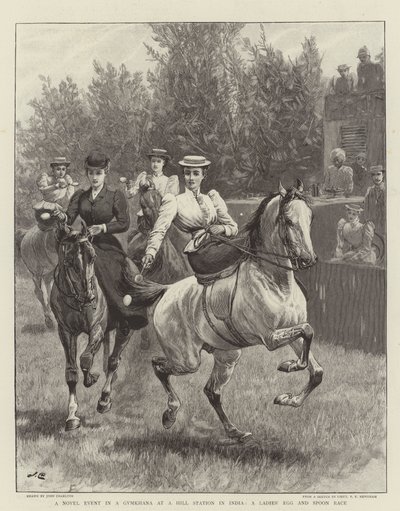 A Novel Event in a Gymkhana at a Hill Station in India, a Ladies