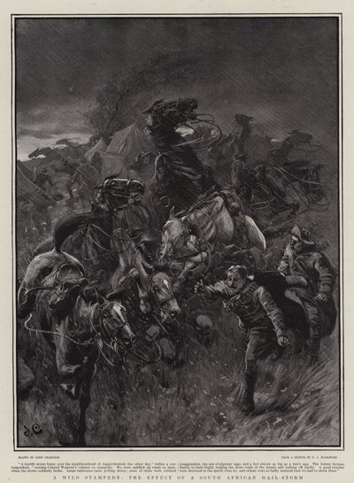 A Wild Stampede, the Effect of a South African Hail-Storm by John Charlton