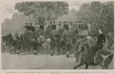Meet of the Coaching Club at the Magazine, Hyde Park, London by John Charlton
