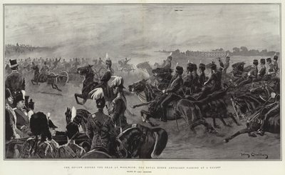 The Review Before the Shah at Woolwich, the Royal Horse Artillery Passing at a Gallop by John Charlton