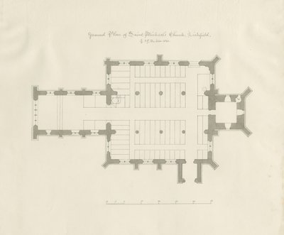Lichfield - Ground Plan of St. Michael