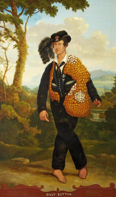 Portrait of Billy Button, the Singing Minstrel, c.1830 by John Church Dempsey