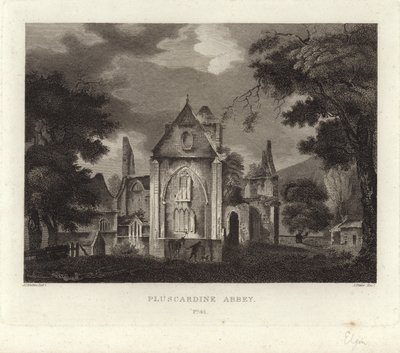 Pluscardine Abbey by John Claude Nattes