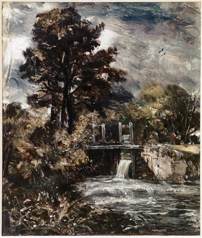 A Sluice, Perhaps on the Stour by John Constable