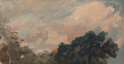 Cloud Study with Trees, Study of Clouds and Trees, 1821 by John Constable