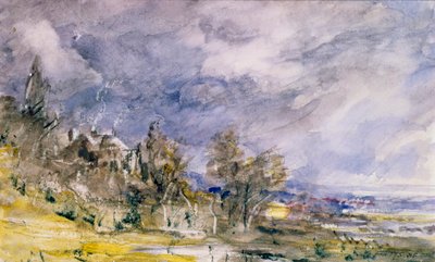 Hampstead Heath from near Well Walk by John Constable