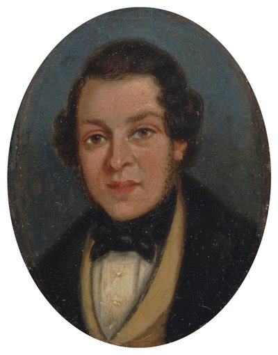 Miniature: Portrait of Abram Constable, brother of the artist by John Constable