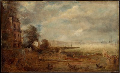 Waterloo Bridge Seen from Whitehall Stairs by John Constable