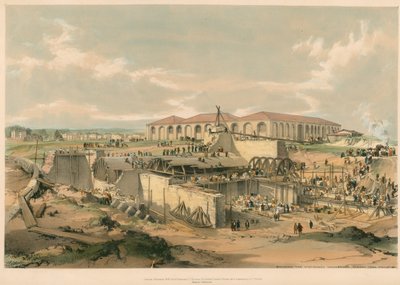 Building the Stationary Engine House, Camden Town by John Cooke Bourne