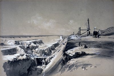 Tring Cutting, Hertfordshire, 1830s by John Cooke Bourne