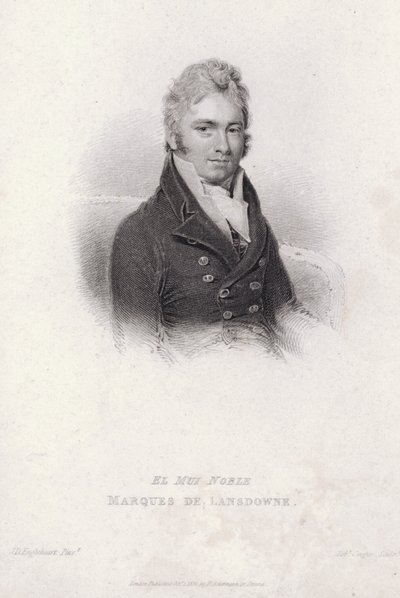 Henry Petty-Fitzmaurice, 3rd Marquess of Lansdowne, English Whig politician, Home Secretary and Chancellor of the Exchequer (engraving) by John Cox Dillman (after) Engleheart