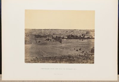 Jerusalem from the Road to Bethany, No. 1 by John Cramb