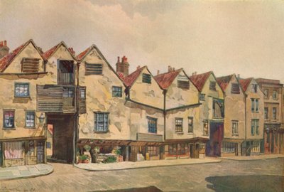 Ancient Tenements in Bermondsey Street, Bermondsey, London, 1886-1926 by John Crowther