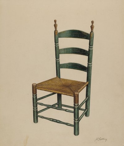 Ladder Back Chair by John Cutting