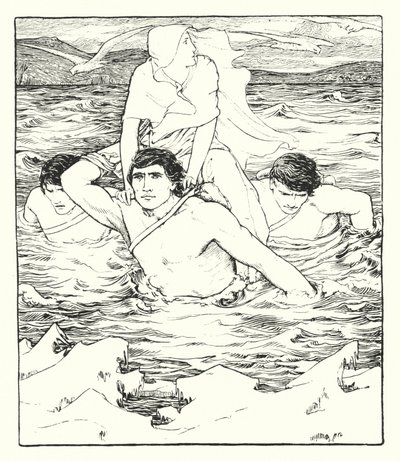 Illustration for The Story of Deirdre by John Dickson Batten