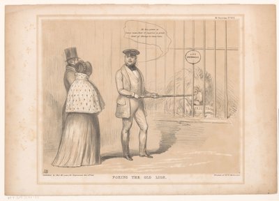Caricature with Queen Victoria at the Lion