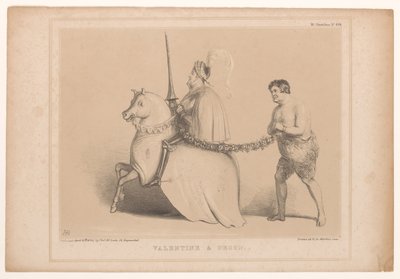 Caricature with Prime Minister Robert Peel and Daniel O