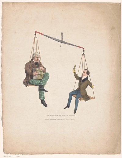 Scale with Writers Walter Scott and Thomas Moore by John Doyle
