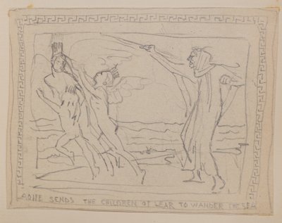 Aoife sends the Children of Lir to Wander the Sea by John Duncan