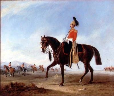 A Mounted Officer and Pickets of the 3rd Dragoon Guards on Manoeuvres by John E. Ferneley
