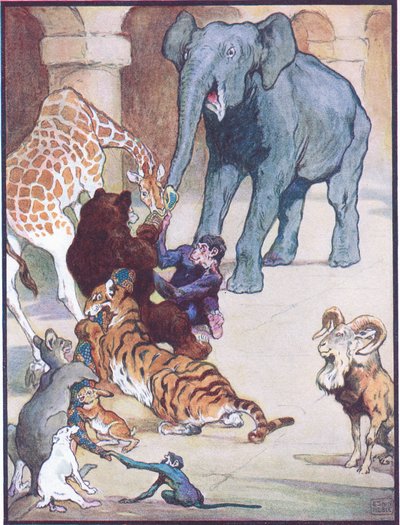 Never Before or Since has there been such a Tug of War, illustration for 