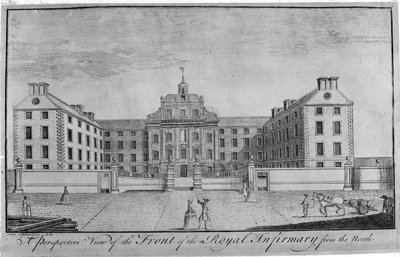 A Perspective View of the Front of the Royal Infirmary from the North by John Elphinstone