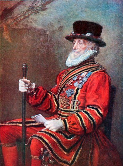 A Yeoman of the guard by John Everett (after) Millais