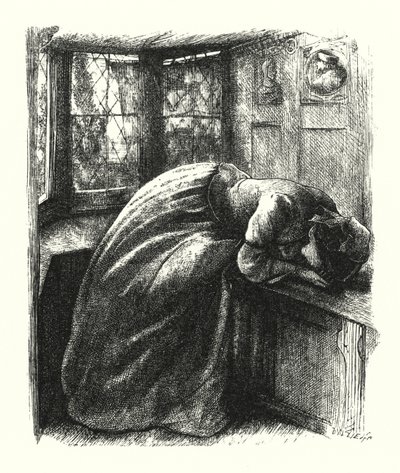 Mariana by John Everett (after) Millais