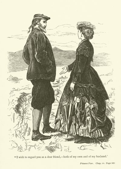 Illustration for Phineas Finn by Anthony Trollope by John Everett Millais