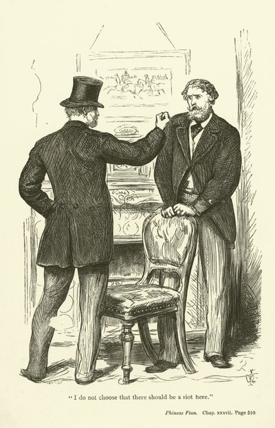 Illustration for Phineas Finn by Anthony Trollope by John Everett Millais