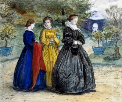Mary Queen of Scots and Her Attendants by John Everett Millais
