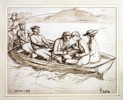 Salmon a Myth by John Everett Millais