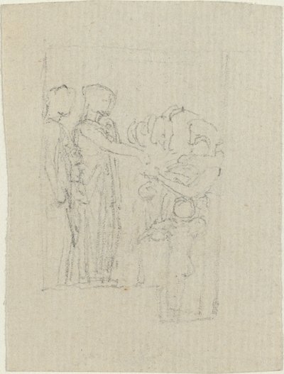 Beggars at a Door (Study for the Yarborough Monument) by John Flaxman
