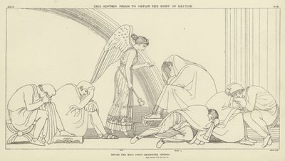 Iris Advises Priam to Obtain the Body of Hector by John Flaxman