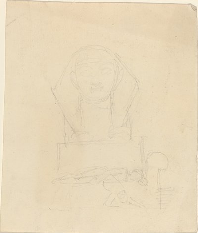 Sphinx with Reclining Figures in Foreground by John Flaxman
