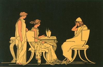 Ulysses at the Table of Circe by John Flaxman