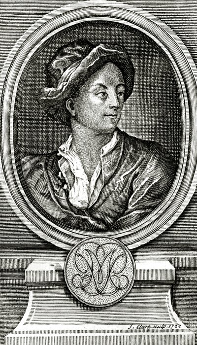 Matthew Prior, Engraved by J. Clark, 1722 by John Francis Rigaud