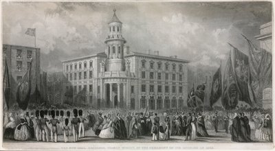 The New Coal Exchange, Thames Street, at the ceremony of its opening in 1849 by John Francis Salmon